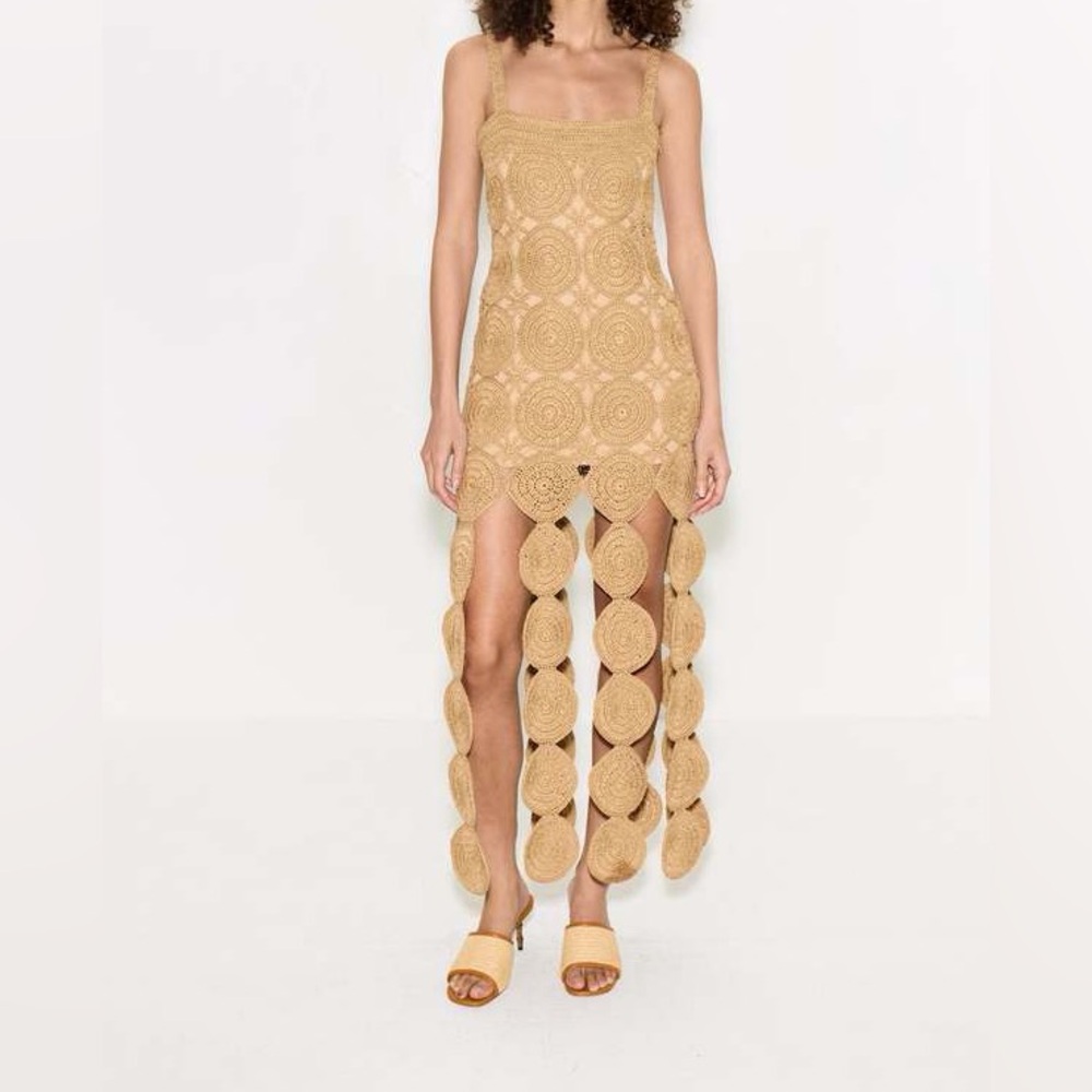Simon Miller Beep Beep dress Natural, Sz. L - Picture 2 of 5